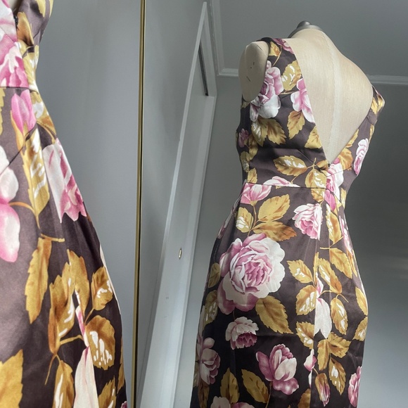 Silk Floral Dress - Picture 2 of 7